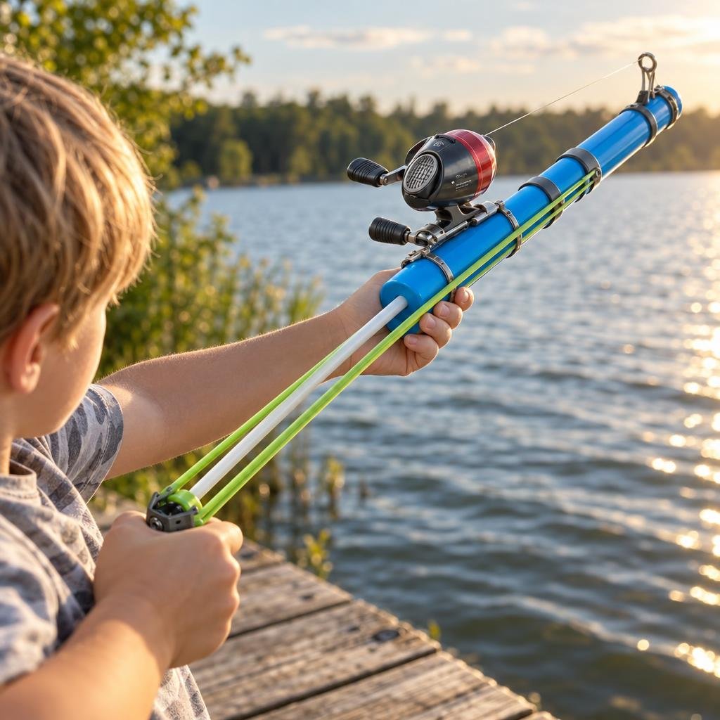 Catapult fishing rod + reel kit