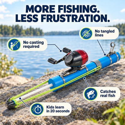 Catapult fishing rod + reel kit