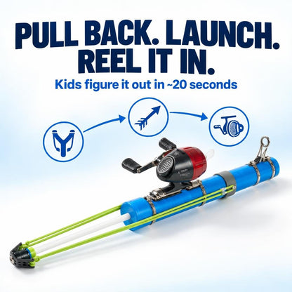 Catapult fishing rod + reel kit