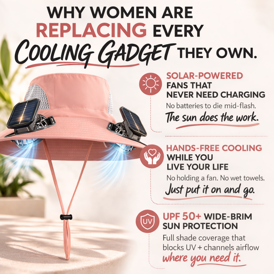 Solar Cooling Hat