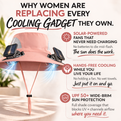 Solar Cooling Hat